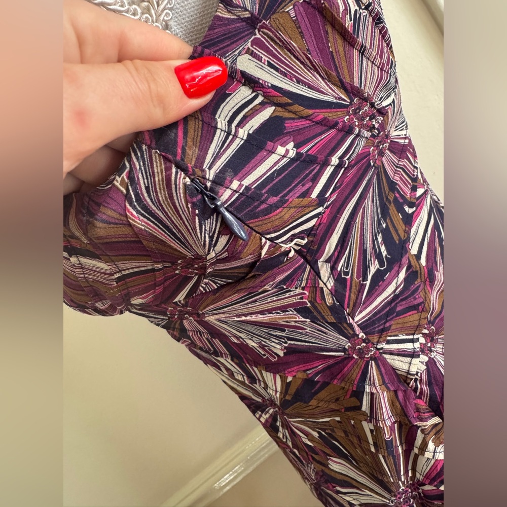 Y2K Vintage Abstract Print Silk Sundress - Picture 4 of 8